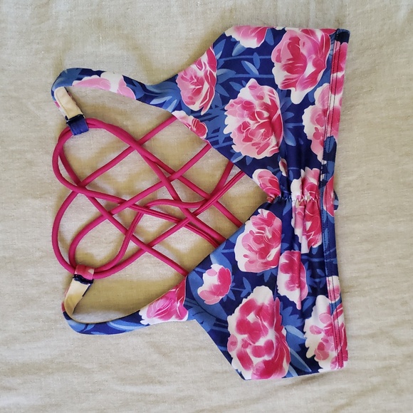 Popflex Pull On My Heart Strings Bra in Peony Size 4 - Picture 1 of 6